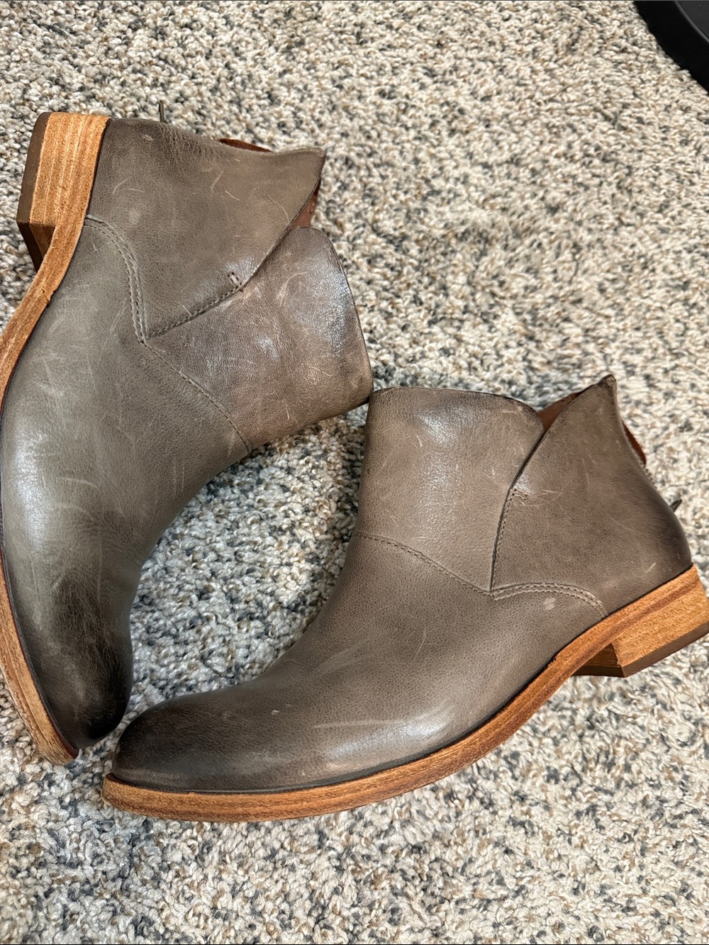 Kork-Ease Womens Ryder Leather Ankle Boots Size 9